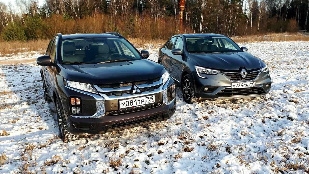 Меряемся приводами: сравнительный тест-драйв Renault Arkana и Mitsubishi  ASX - АвтоВзгляд