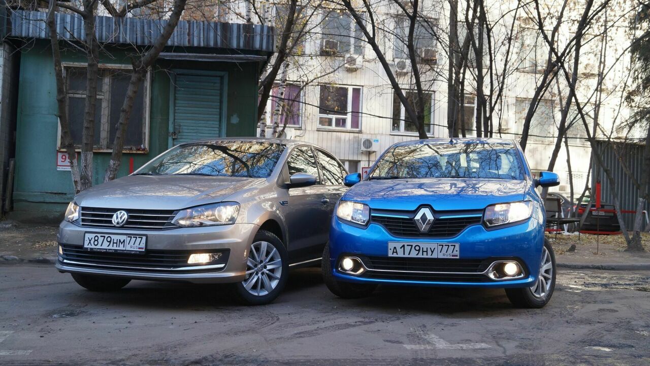 Renault Logan vs Volkswagen Polo Sedan: бюджетная гонка - АвтоВзгляд